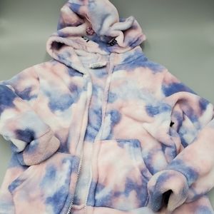 *Size 6X* Girls Pink* Multi color soft sweater. Missing zipper